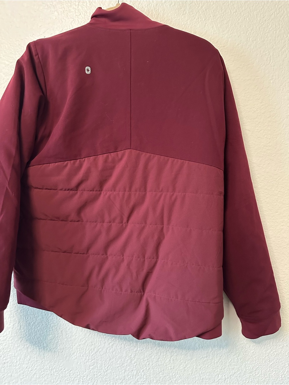 Figs Women's Burgundy insulated Zip Jacket - Picture 7 of 9